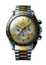 Omega Speedmaster Moonwatch 42-DD 145.0022 Champ (Yellow Gold & Stainless Steel Bracelet, Champagne Index Dial, Black Tachymeter Bezel) (Omega DD 145.0022)