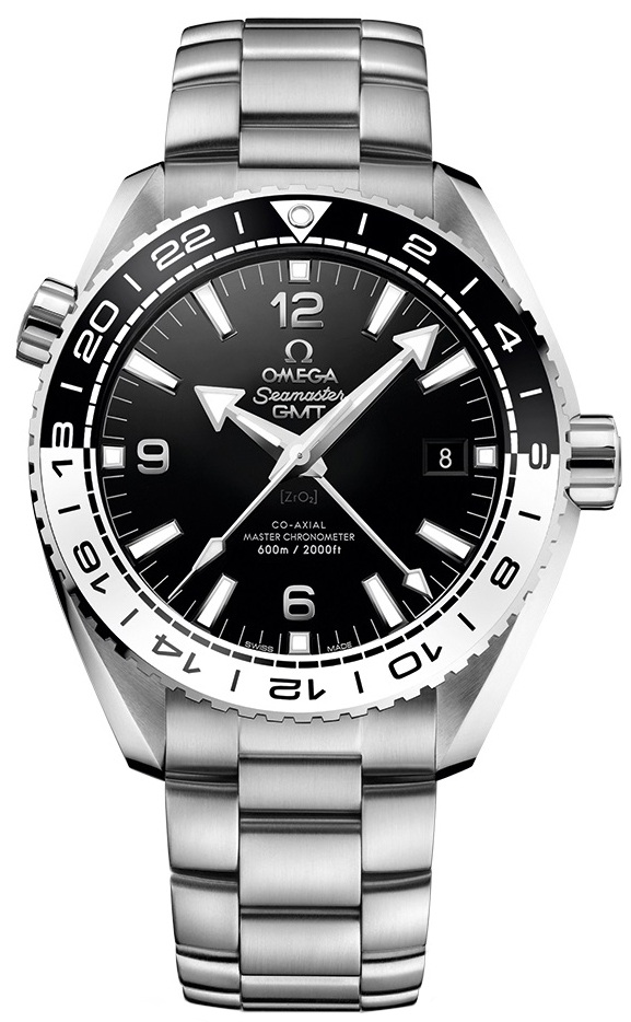 Omega Seamaster Planet Ocean 600M 43.5-215.30.44.22.01.001 (Stainless Steel Bracelet, Black Ceramic Arabic/Index Dial, Rotating Black/White Ceramic Bezel)