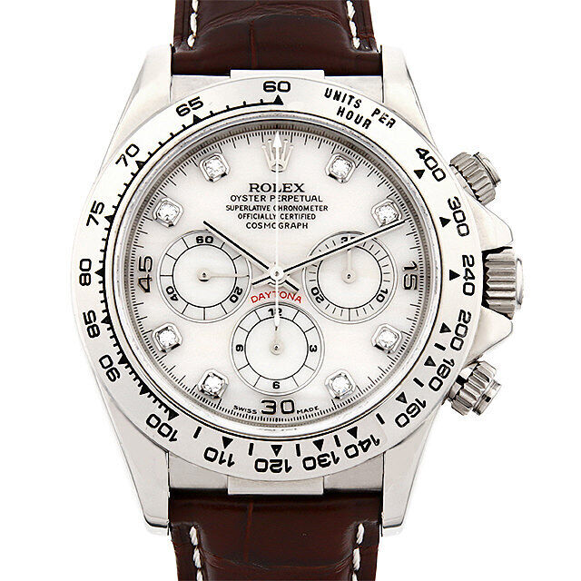 Rolex Daytona 16519 (Brown Leather Strap, White Dial, White Subdials)