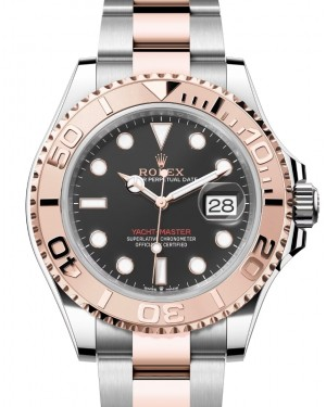 Rolex Yacht-Master 40-126621 (Everose Rolesor Oyster Bracelet, Intense-black Diver Dial, Everose Gold Graduated Bezel)