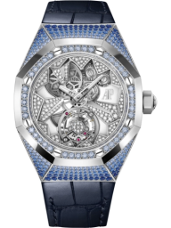 Audemars Piguet Royal Oak Concept 38.5-26227BC.SS.D326CR.01 (Blue Alligator Leather Strap, Brilliant-cut Diamond-set White Gold Openworked Dial, Brilliant-cut Graded-blue Sapphire-set Bezel) (26227BC.SS.D326CR.01)