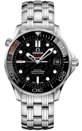 Omega Seamaster Diver 300M 36.25-212.30.36.20.51.001 (Stainless Steel Bracelet, 007 Black Dot Index Dial, Rotating Black Ceramic Bezel) (Omega 212.30.36.20.51.001)