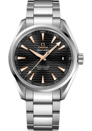 Omega Seamaster Aqua Terra 150M 41.5-231.10.42.21.01.006 (Stainless Steel Bracelet, Wave-patterned Sun-brushed Black Index Dial, Stainless Steel Bezel) (Omega 231.10.42.21.01.006)