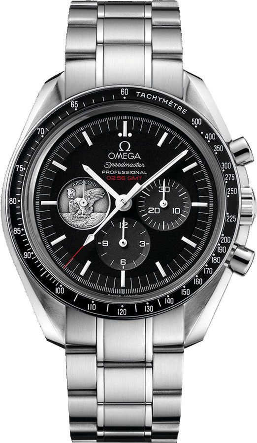 Omega Speedmaster Moonwatch 42-311.30.42.30.01.002 (Stainless Steel Bracelet, Black Index Dial, Black Tachymeter Bezel)