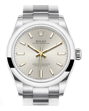 Rolex Oyster Perpetual 31-277200 (Oystersteel Oyster Bracelet, Silver Index Dial, Domed Bezel)