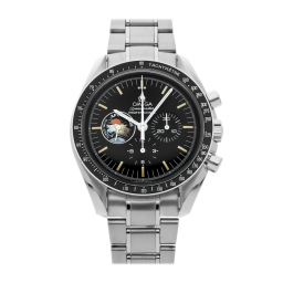 Omega Speedmaster Moonwatch 42-3595.52.00 (Stainless Steel Bracelet, Black Index Dial, Black Tachymeter Bezel) (Omega 3595.52.00)