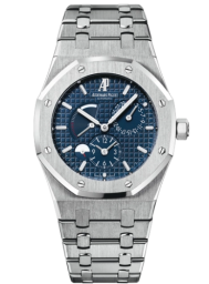 Audemars Piguet Royal Oak 39-26120ST.OO.1220ST.02 (Stainless Steel Bracelet, Grande Tapisserie Blue Index Dial, Stainless Steel Smooth Bezel) (26120ST.OO.1220ST.02)