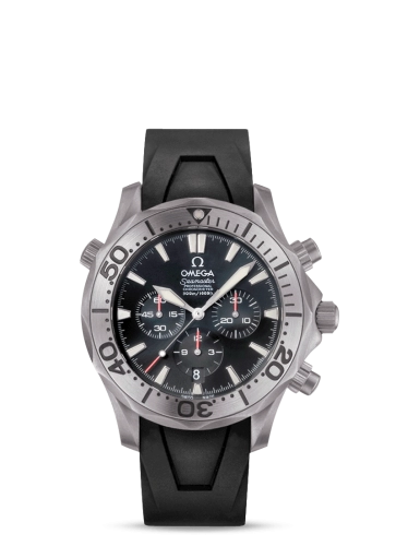 Omega Seamaster Diver 300M 41.5-2993.52.91 (Black Rubber Strap, Black Index Dial, Rotating Titanium Bezel)
