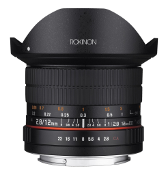 Rokinon 12mm F2.8 Full Frame Fisheye Lens for Nikon F (12M-N)