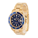 Rolex Submariner 40-16618 (Yellow Gold Oyster Bracelet, Blue Diver Dial, Blue Aluminum Bezel)