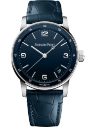 Audemars Piguet Code 11.59 41-15210BC.OO.A321CR.01 (Blue Alligator Leather Strap, Lacquered-blue Arabic/Index Dial, White Gold Smooth Bezel) (15210BC.OO.A321CR.01)