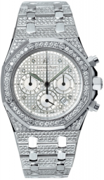 Audemars Piguet Royal Oak 39-25967BC.ZZ.1185BC.01 (Diamond-set White Gold Bracelet, Grande Tapisserie Diamond-set Index Dial, White Gold Diamond-set Bezel) (25967BC.ZZ.1185BC.01)