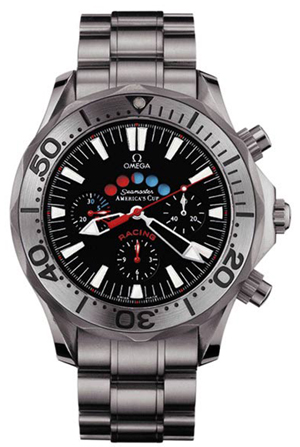 Omega Seamaster Diver 300M 44-2269.50.00 (Titanium Bracelet, Black Index Dial, Rotating Titanium Bezel)
