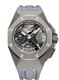 Audemars Piguet Royal Oak Concept 44-26589TI.GG.D006CA.01 (Textured-grey Rubber Strap, Skeleton Index Dial, Grey Ceramic Smooth Bezel) (26589TI.GG.D006CA.01)