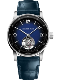 Audemars Piguet Code 11.59 41-26396BC.OO.D321CR.01 (Blue Alligator Leather Strap, Smoked-blue Enamel Arabic/Index Dial, White Gold Smooth Bezel) (26396BC.OO.D321CR.01)