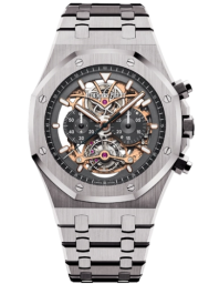 Audemars Piguet Royal Oak 44-26347TI.OO.1205TI.01 (Titanium Bracelet, Transparent Sapphire Openworked Index Dial, Titanium Smooth Bezel) (26347TI.OO.1205TI.01)