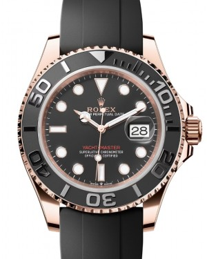 Rolex Yacht-Master 40-126655 (Oysterflex Bracelet, Intense-black Diver Dial, Matte-black Cerachrom Graduated Bezel)