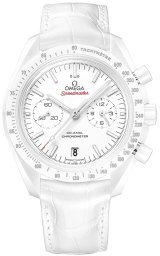 Omega Speedmaster Non-Moonwatch 44.25-311.93.44.51.04.002 (White Alligator Leather Strap, White Index Dial, White Tachymeter Bezel) (Omega 311.93.44.51.04.002)