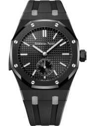 Audemars Piguet Royal Oak 42-26591CE.OO.D002CA.01 (Black Rubber Strap, Grande Tapisserie Black Index Dial, Black Ceramic Smooth Bezel) (26591CE.OO.D002CA.01)