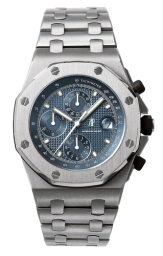 Audemars Piguet Royal Oak Offshore 42-25721ST.O.1000ST.01 (Stainless Steel Bracelet, Petite Tapisserie Blue Index Dial, Stainless Steel Smooth Bezel) (25721.ST.O.1000ST.01)