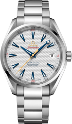 Omega Seamaster Aqua Terra 150M 41.5-231.10.42.21.02.005 (Stainless Steel Bracelet, Golf Ball-patterned Silver-toned Index Dial, Stainless Steel Bezel) (Omega 231.10.42.21.02.005)