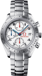 Omega Speedmaster Non-Moonwatch 40-323.10.40.40.04.001 (Stainless Steel Bracelet, White Arabic Dial, Stainless Steel Tachymeter Bezel) (Omega 323.10.40.40.04.001)