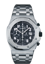 Audemars Piguet Royal Oak OffShore 42-26170TI.OO.1000TI.06 (Titanium Bracelet, Méga Tapisserie Black Arabic Dial, Titanium Smooth Bezel) (26170TI.OO.1000TI.06)