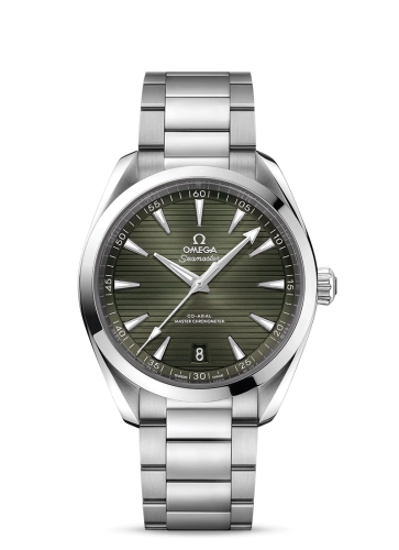 Omega Seamaster Aqua Terra 150M 41-220.10.41.21.10.001 (Stainless Steel Bracelet, Horizontal-teak Green Index Dial, Stainless Steel Bezel)