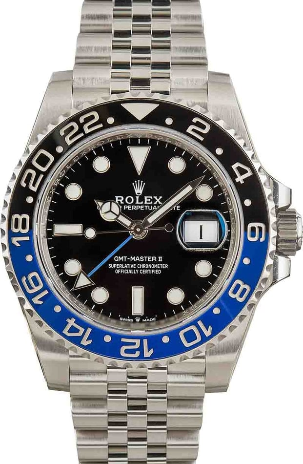 Rolex GMT-Master II 40-126710BLNR (Oystersteel Jubilee Bracelet, Black Nipple Dial, Batman Cerachrom Bezel)