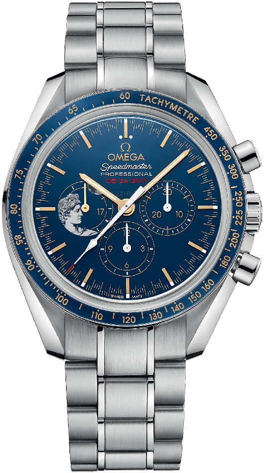 Omega Speedmaster Moonwatch 42-311.30.42.30.03.001 (Stainless Steel Bracelet, Blue Index Dial, Blue Tachymeter Bezel)