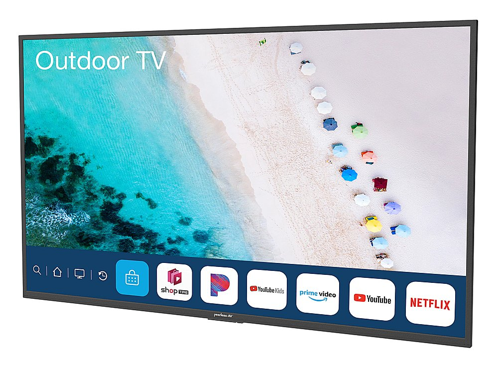 Peerless-AV  75" Neptune Partial Sun Outdoor 4K HDR Smart TV – Comes with FREE Outdoor Tilting Wall Mount