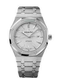 Audemars Piguet Royal Oak 41-15400ST.OO.1220ST.02 (Stainless Steel Bracelet, Grande Tapisserie Silver-toned Index Dial, Stainless Steel Smooth Bezel) (15400ST.OO.1220ST.02)