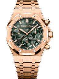 Audemars Piguet Royal Oak 41-26240OR.OO.1320OR.08 (Pink Gold Bracelet, Grande Tapisserie Khaki-green Index Dial, Pink Gold Smooth Bezel) (26240OR.OO.1320OR.08)