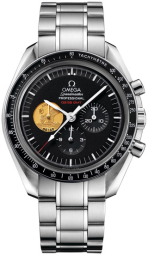 Omega Speedmaster Moonwatch 42-311.90.42.30.01.001 (Platinum Bracelet, Black Index Dial, Black Tachymeter Bezel) (Omega 311.90.42.30.01.001)