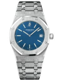 Audemars Piguet Royal Oak 39-15202ST.OO.0944ST.03 (Stainless Steel Bracelet, Grande Tapisserie Blue Index Dial, Stainless Steel Smooth Bezel) (15202ST.OO.0944ST.03)