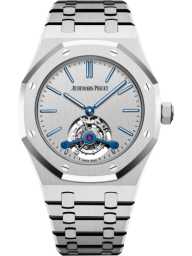 Audemars Piguet Royal Oak 41-26527ST.OO.1220ST.01 (Stainless Steel Bracelet, Satin-brushed Rhodium Index Dial, Stainless Steel Smooth Bezel) (26527ST.OO.1220ST.01)