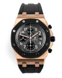 Audemars Piguet Royal Oak OffShore 42-25940OK.OO.D002CA.01.A (Black Rubber Strap, Méga Tapisserie Anthracite Arabic Dial, Black Rubber-clad Smooth Bezel (25940OK.OO.D002CA.01)