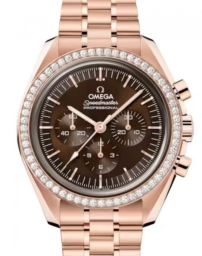 Omega Speedmaster Moonwatch 42-310.55.42.50.13.001 (Sedna Gold Bracelet, Sun-brushed Brown Index Dial, Sedna Gold Diamond-set Bezel) (Omega 310.55.42.50.13.001)