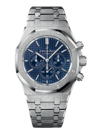 Audemars Piguet Royal Oak 41-26320ST.OO.1220ST.03 (Stainless Steel Bracelet, Grande Tapisserie Blue Index Dial, Stainless Steel Smooth Bezel) (26320ST.OO.1220ST.03)