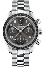 Omega Speedmaster Non-Moonwatch 38-324.30.38.40.06.001 (Stainless Steel Bracelet, Sun-brushed Grey Arabic Dial, Black Tachymeter Bezel) (Omega 324.30.38.40.06.001)
