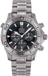 Omega Seamaster Diver 300M 41.5-2293.52.00 (Titanium Bracelet, Black Index Dial, Rotating Titanium Bezel) (Omega 2293.52.00)