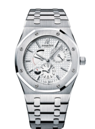 Audemars Piguet Royal Oak 39-26120ST.OO.1220ST.01 (Stainless Steel Bracelet, Grande Tapisserie Silver-toned Index Dial, Stainless Steel Smooth Bezel) (26120ST.OO.1220ST.01)