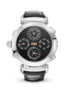 Patek Philippe Grand Complications 47.7-6300A-010 (Shiny-black Alligator Leather Strap, Salmon-Black Double-sided Arabic Dial, Stainless Steel Smooth Bezel)