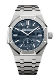 Audemars Piguet Royal Oak 42-26591TI.OO.1252TI.01 (Titanium Bracelet, Grande Tapisserie Blue-gray Index Dial, Titanium Smooth Bezel) (26591TI.OO.1252TI.01)