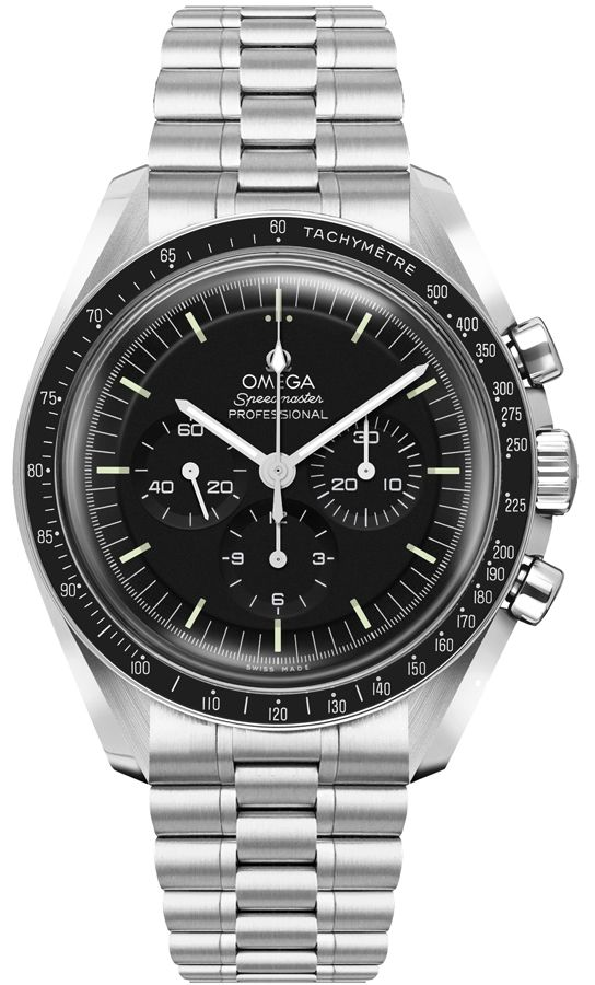 Omega Speedmaster Moonwatch 42-310.30.42.50.01.002 (Stainless Steel Bracelet, Black Index Dial, Black Tachymeter Bezel)