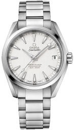 Omega Seamaster Aqua Terra 150M 38.5-231.10.39.21.02.002 (Stainless Steel Bracelet, Vertical-teak Silver-toned Index Dial, Stainless Steel Bezel) (Omega 231.10.39.21.02.002)