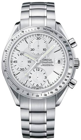 Omega Speedmaster Non-Moonwatch 40-3211.30.00 (Stainless Steel Bracelet, Silver-toned Index Dial, Stainless Steel Tachymeter Bezel)