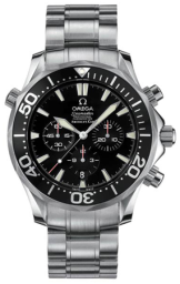 Omega Seamaster Diver 300M 41.5-2594.50.00 (Stainless Steel Bracelet, Black Index Dial, Rotating Black Ceramic Bezel) (Omega 2594.50.00)