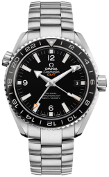 Omega Seamaster Planet Ocean 600M 43.5-232.30.44.22.01.001 (Stainless Steel Bracelet, Black Arabic/Index Dial, Rotating Black Ceramic Bezel) (Omega 232.30.44.22.01.001)