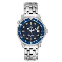 Omega Seamaster Diver 300M 36.25-2561.80.00 (Stainless Steel Bracelet, Wave-embossed Blue Dot Index Dial, Rotating Blue Ceramic Bezel) (Omega 2561.80.00)